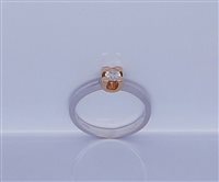 Anello Donna Anello Diamanti in Oro bianco Diamante SOLITARIO Guerretta Gioielli B0.15-14